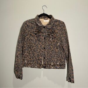 Elan Brown Jean Jacket with Classic Style